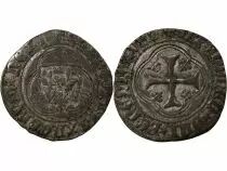 France Charles VIII - Blanc A La Couronne 1483 / 1498 Tours R