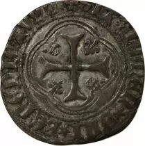 France Charles VIII - Blanc A La Couronne 1483 / 1498 Tours R