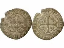 France Charles VIII - Blanc with Crown - 1488 / 1498 B Bourges