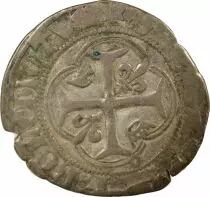 France Charles VIII - Blanc with Crown - 1488 / 1498 La Rochelle