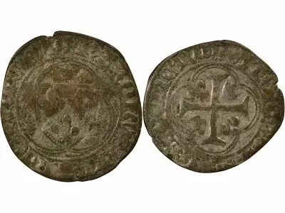 France Charles VIII - Blanc with Crown - 1488 / 1498 Lyon