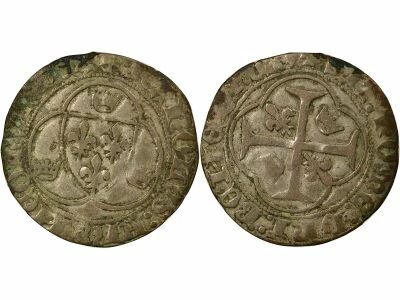 France Charles VIII - Blanc with Crown - 1488 / 1498 Paris