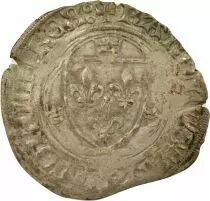 France Charles VIII - Blanc with Crown - 1488 / 1498 Saint Pourçain