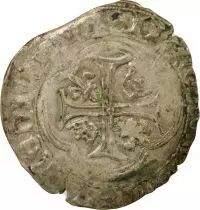 France Charles VIII - Blanc with Crown - 1488 / 1498 Saint Pourçain