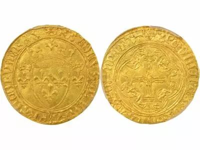 France Charles VIII - Gold Ecu with Crown - 1450 / 1461 Saint L�