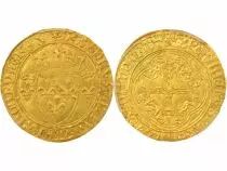 France Charles VIII - Gold Ecu with Crown - 1450 / 1461 Saint Lô