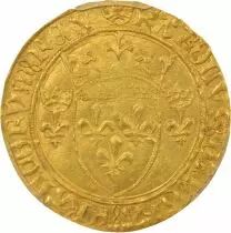 France Charles VIII - Gold Ecu with Crown - 1450 / 1461 Saint Lô