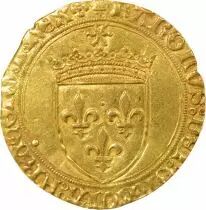 France Charles VIII - Gold Ecu with Sun - 1494 / 1498 Saint Lô