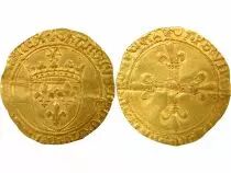 France Charles VIII - Gold Ecu with Sun, 2nd Issue - 1494 / 1498 La Rochelle