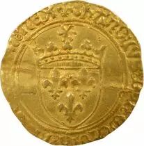 France Charles VIII - Gold Ecu with Sun, 2nd Issue - 1494 / 1498 La Rochelle