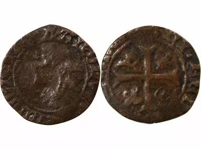 France Charles VIII - Liard with Dolphin, 2nd Type - 1488 / 1498
