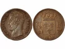 France Charles X - 1/4 Franc Argent 1830 W Lille