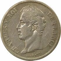 France Charles X - 5 Francs Argent, 2e Type - 1828 A Paris