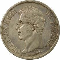 France Charles X - 5 Francs Argent, 2e Type - 1829 W Lille