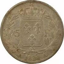 France Charles X - 5 Francs Argent, 2e Type, Tr. en Creux  - 1830 A Paris