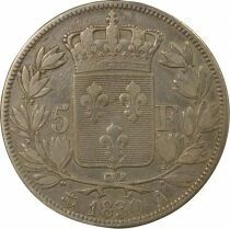 France Charles X - 5 Francs Argent, 2e Type, tr. en Creux - 1830 A Paris