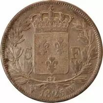 France Charles X - 5 Francs Argent 1825 W Lille
