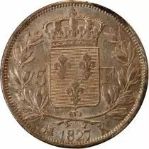 France Charles X - 5 Francs Argent 1827 K Bordeaux