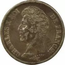 France Charles X - 5 Silver Francs, 1st Type - 1825 W Lille