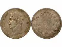 France Charles X - 5 Silver Francs, 2nd Type - 1827 W Lille