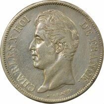 France Charles X - 5 Silver Francs, 2nd Type - 1827 W Lille