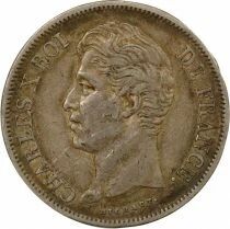 France Charles X - 5 Silver Francs, 2nd Type - 1829 B Rouen