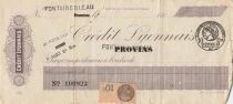 France Ch&egrave;que - Cr&eacute;dit Lyonnais - Fontainebleau