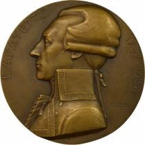 France Cie G&eacute;n&eacute;rale Transatlantique - Bronze Medal, MS Lafayette - 1930