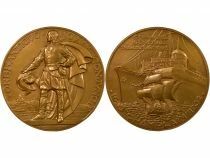 France Cie G&eacute;n&eacute;rale Transatlantique - Bronze Medal, SS Champlain - 1974