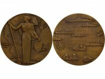 France Cie G&eacute;n&eacute;rale Transatlantique - M&eacute;daille Bronze, Centenaire - 1955