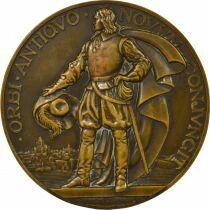 France Cie G&eacute;n&eacute;rale Transatlantique - M&eacute;daille Bronze, Paquebot Champlain - 1932