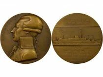France Cie G&eacute;n&eacute;rale Transatlantique - M&eacute;daille Bronze, Paquebot Lafayette - 1930