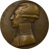 France Cie G&eacute;n&eacute;rale Transatlantique - M&eacute;daille Bronze, Paquebot Lafayette - 1930