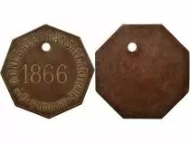 France Cie Gle Transatlantique, St Nazaire - Jeton Cuivre, n&deg;1866