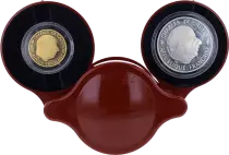 France Coffret 2 x 1 Franc Charles de Gaulle 1958-1988 - Or et Argent