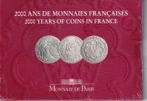 France Coffret 3 Monnaies fran&ccedil;aises de 5 francs - 2000 ans de monnaies fran&ccedil;aises - 2000 - Tome I