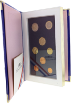 France Coffret BE 2000 - 8 pièces en Euros - étuis carton abimé