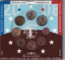 France Coffret BU - 1 centime &agrave; 2 euros - 2008