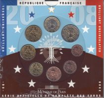 France Coffret BU France 2008 - 8 monnaies en euro
