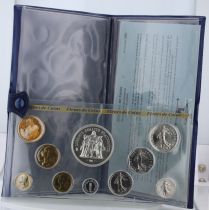 France Coffret FDC 1980 - 10 pièces- Monnaie de Paris