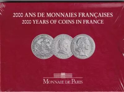 France Coffret monnaie de Paris 3 Monnaies fran�aises de 5 francs - 2000 ans de monnaies fran�aises - 2000