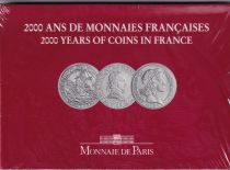 France Coffret monnaie de Paris 3 Monnaies françaises de 5 francs - 2000 ans de monnaies françaises - 2000
