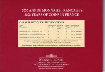 France Coffret monnaie de Paris 3 Monnaies françaises de 5 francs - 2000 years of coins in France - 2000
