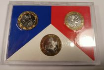 France Coffret monnaie de Paris 3 x 10 Francs - MONACO et FRANCE -  Montesquieu - Génie - Chevalier - Bimetal