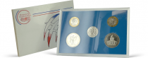 France Coffret monnaie de Paris 5 Monnaies françaises 1789-1989 - FDC - 1989 - Argent