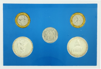 France Coffret monnaie de Paris 5 Monnaies françaises 1789-1989 - FDC - 1989 - Argent
