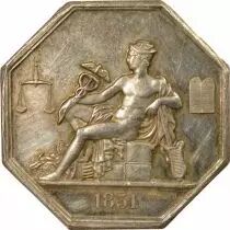 France Commissaires Experts du Gouvernement ? Jeton Argent - 1831, Poinçon Corne Après 1880