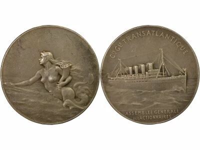 France Compagnie Gen. Transatlantique ? Bronze Token, Shareholders\' Meeting