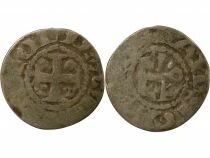 France Comt&eacute; d\'Anjou - Denier Argent, au nom de Foulques - 1160 / 1190 Angers