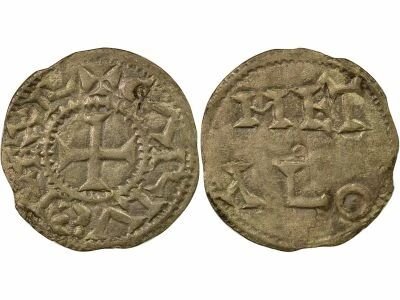 France Comt� de Poitou - Denier Argent, au nom de Charles - 1050 / 1150 Melle